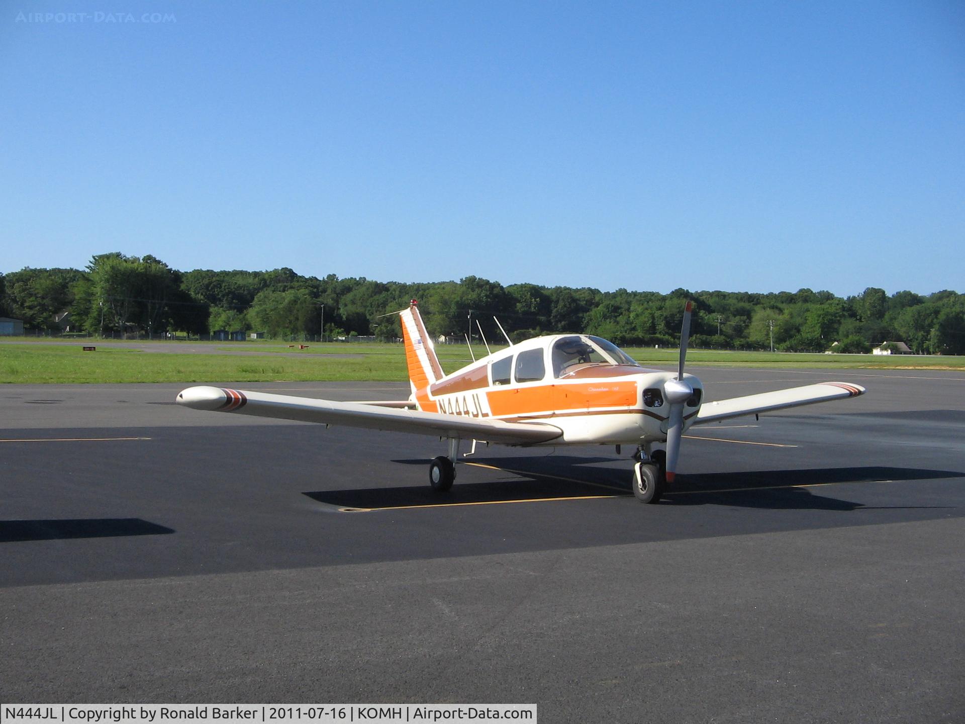 N444JL, 1966 Piper PA-28-140 C/N 28-22224, Orange
