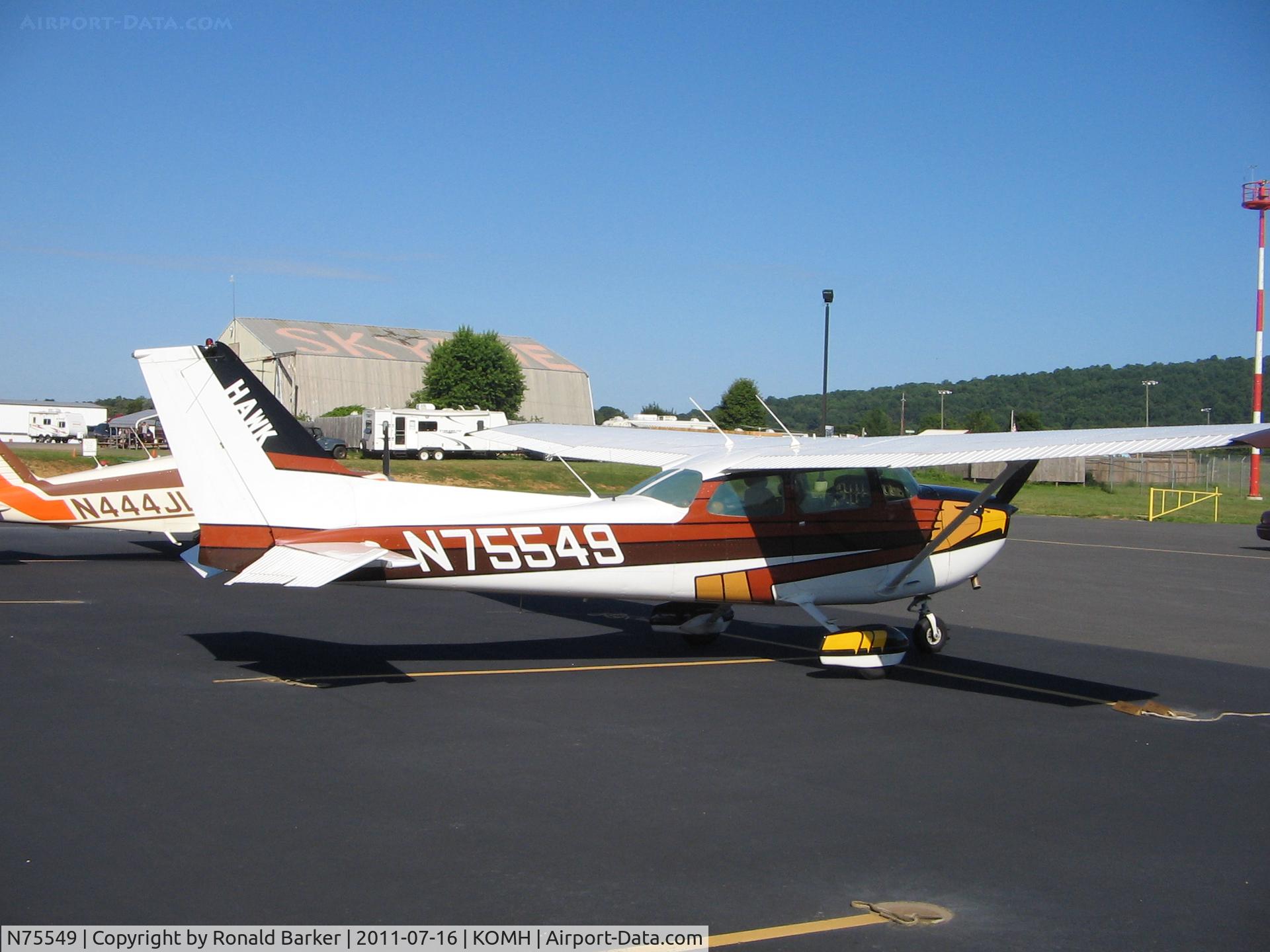 N75549, 1976 Cessna 172N C/N 17267799, Orange