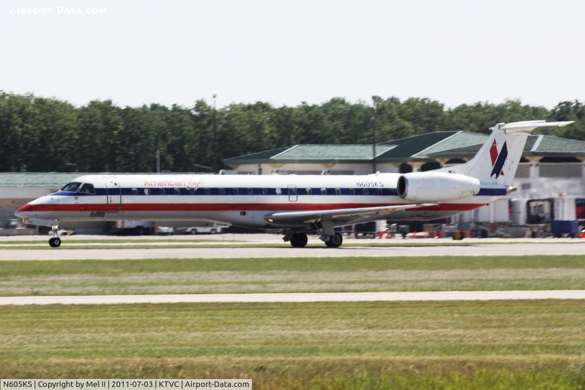 N605KS, 1998 Embraer ERJ-145LR (EMB-145LR) C/N 145059, EGF4272 - KTVC-KORD - Departing RWY 10