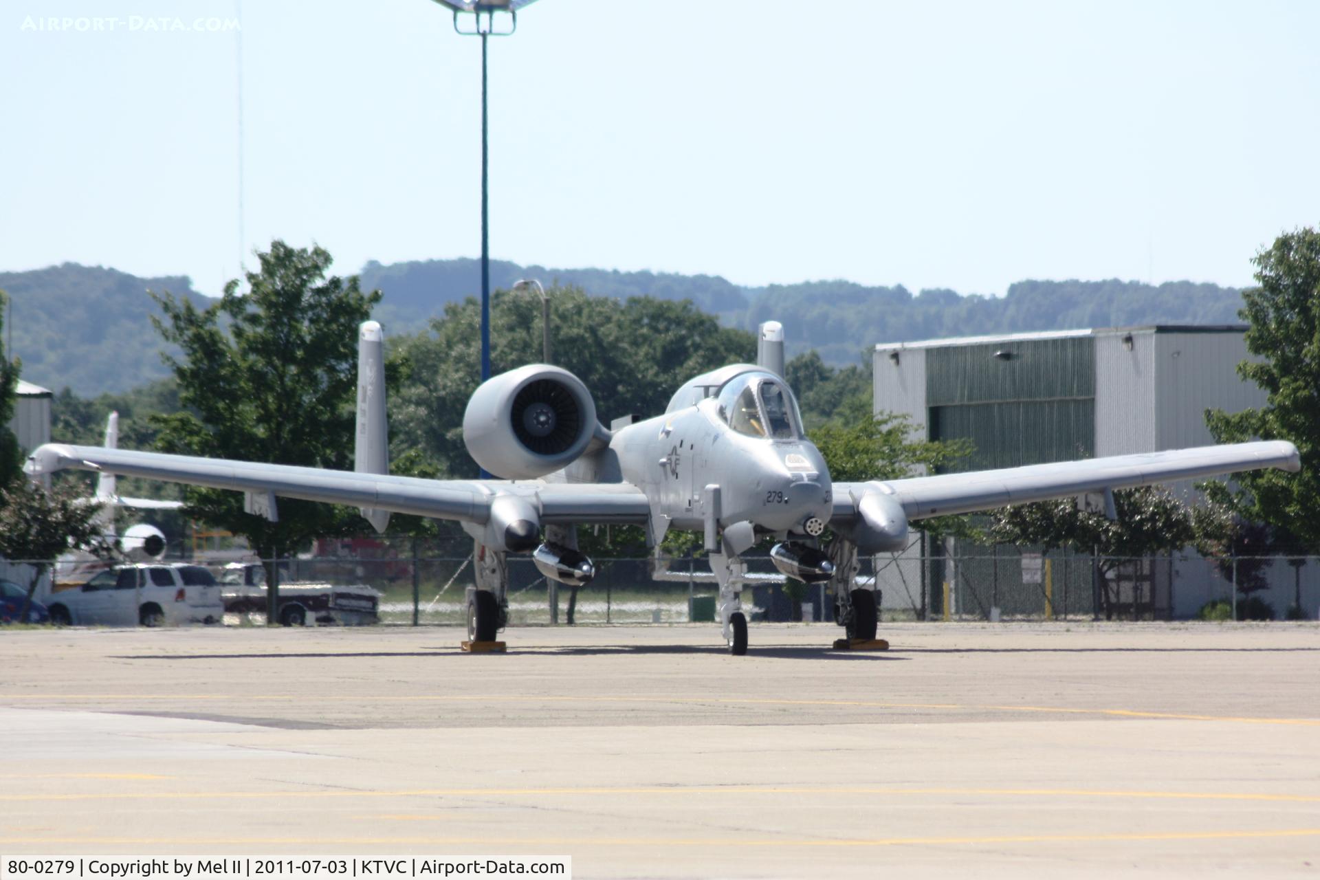 80-0279, 1980 Fairchild Republic A-10C Thunderbolt II C/N A10-0629, Parked