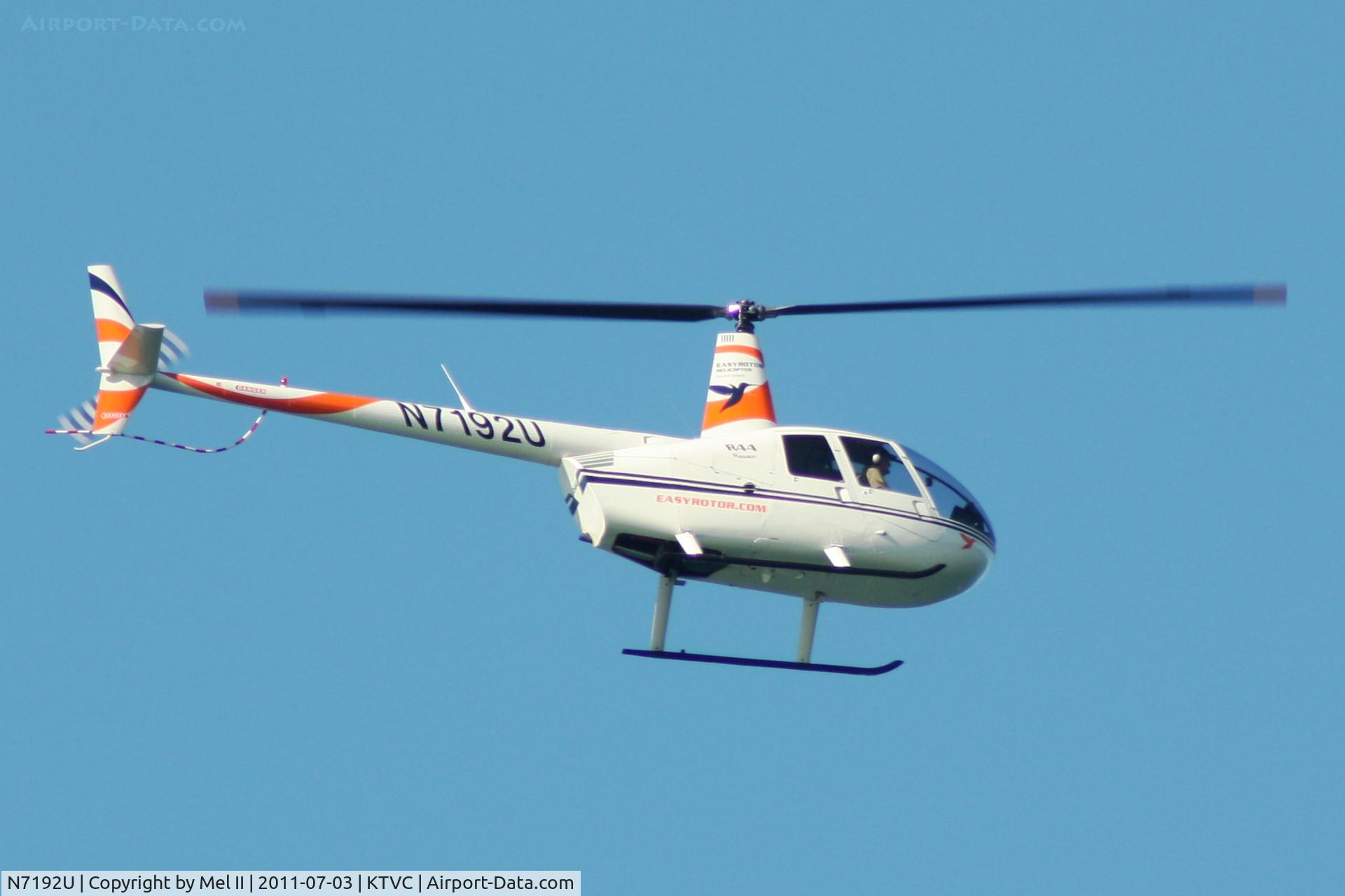 N7192U, 2000 Robinson R44 C/N 0875, Air Tour Over West Grand Traverse Bay in Traverse City