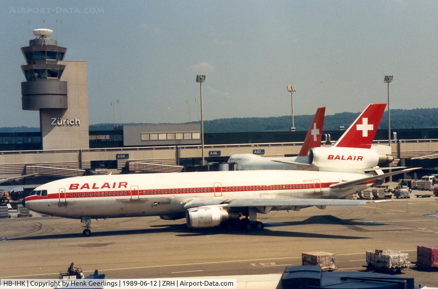 HB-IHK, 1978 McDonnell Douglas DC-10-30 C/N 46998, Balair