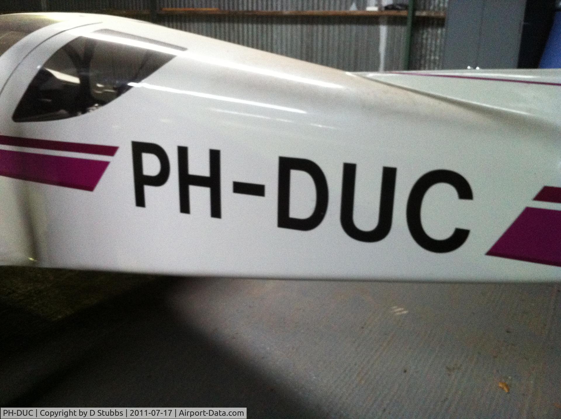 PH-DUC, Glasair II-S RG C/N 2069, Caught in hanger at Little Gransden