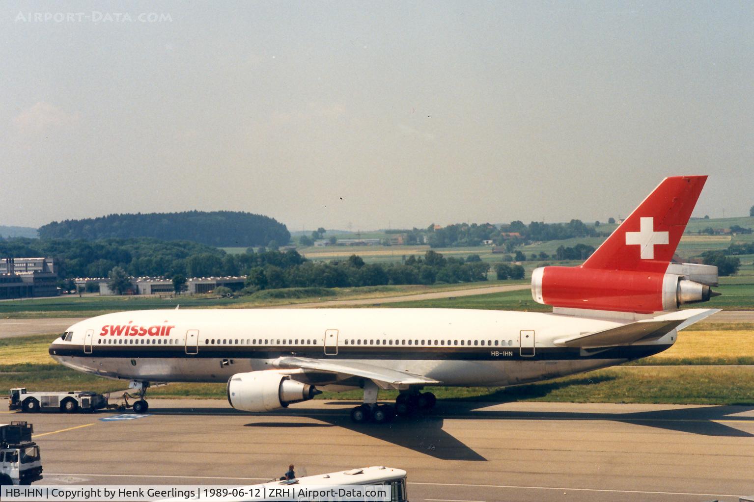 HB-IHN, 1982 McDonnell Douglas DC-10-30 C/N 48292, Swissair