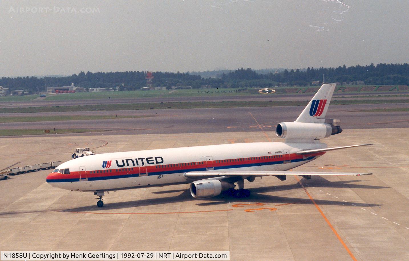 N1858U, 1978 McDonnell Douglas DC-10-30F C/N 46987, United
