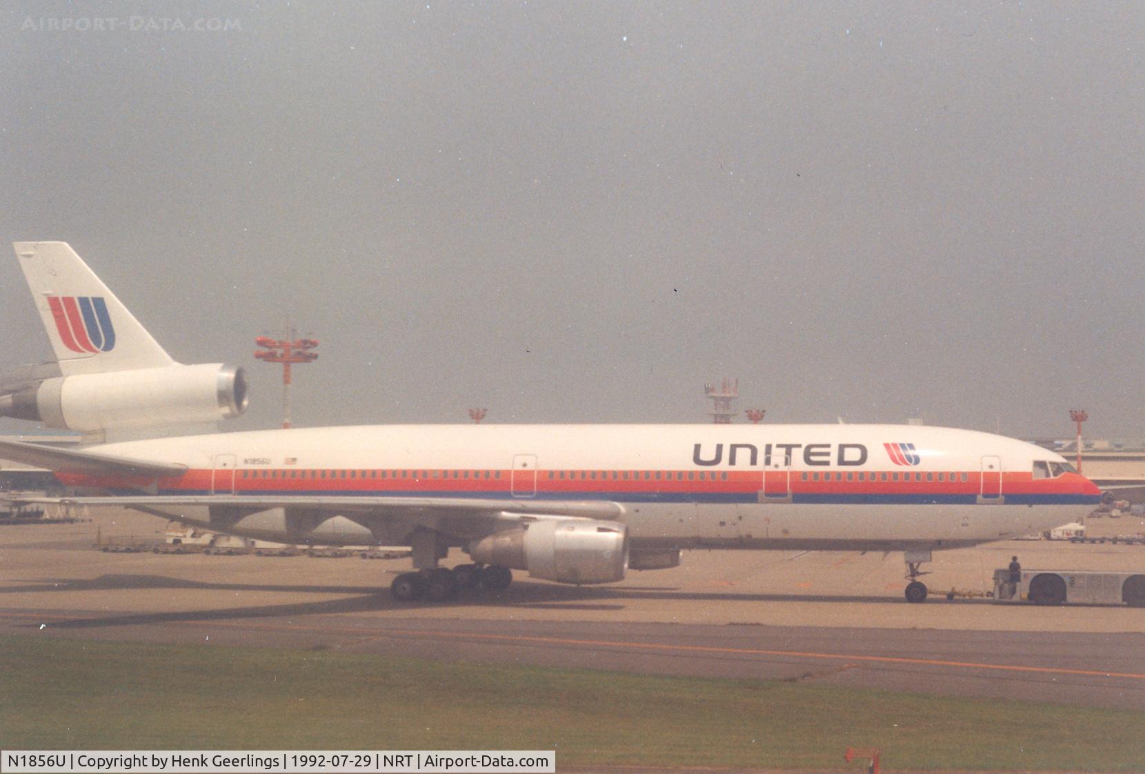 N1856U, 1978 McDonnell Douglas DC-10-30 C/N 46975, United