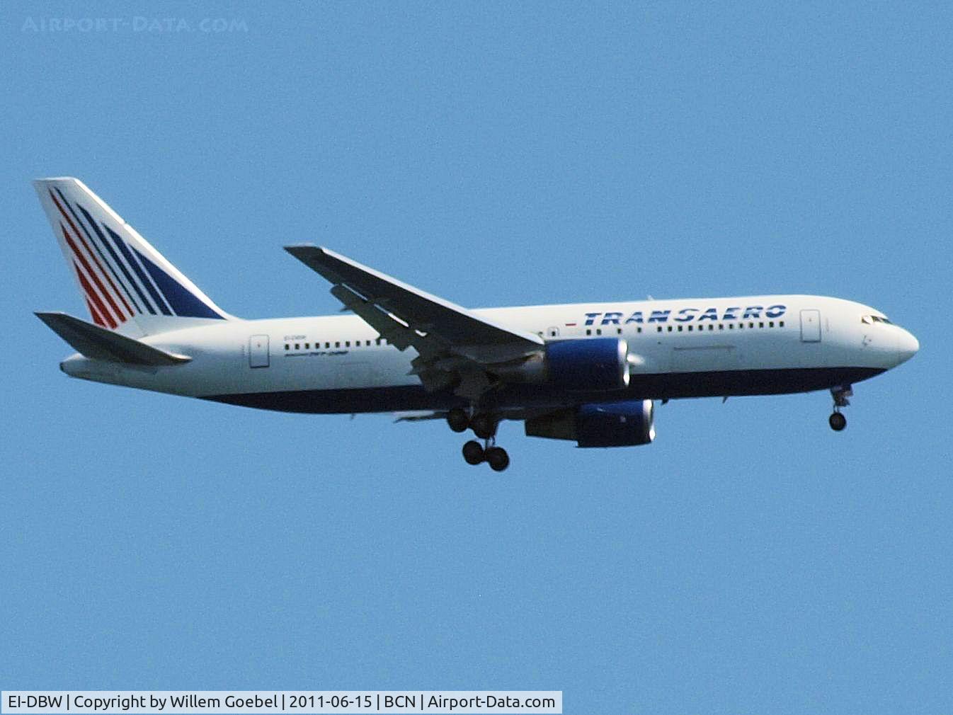 EI-DBW, 1987 Boeing 767-201/ER C/N 23899, Prepare for landing on Barcelona Airport