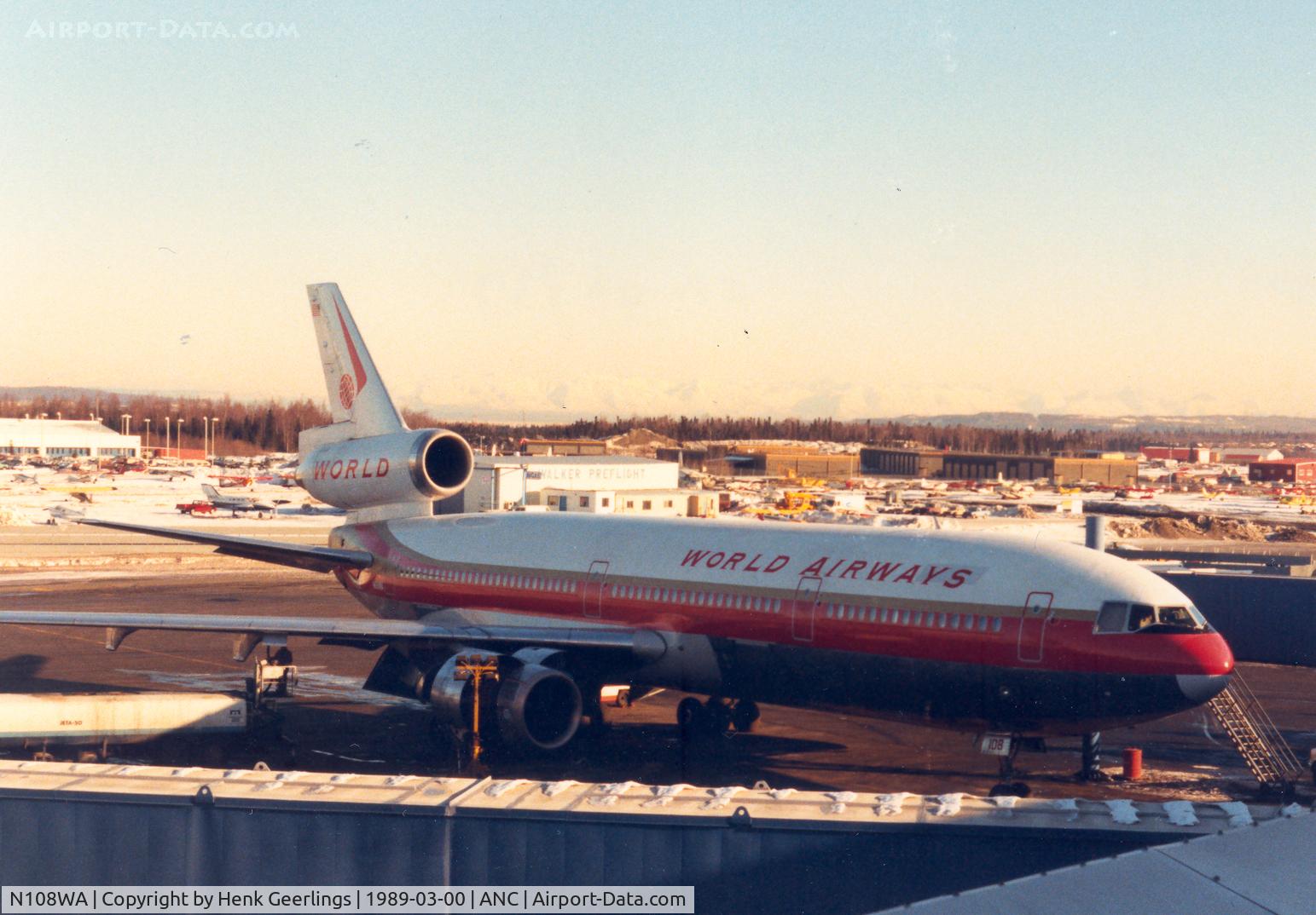 N108WA, 1979 McDonnell Douglas DC-10-30F C/N 46837, World Airways