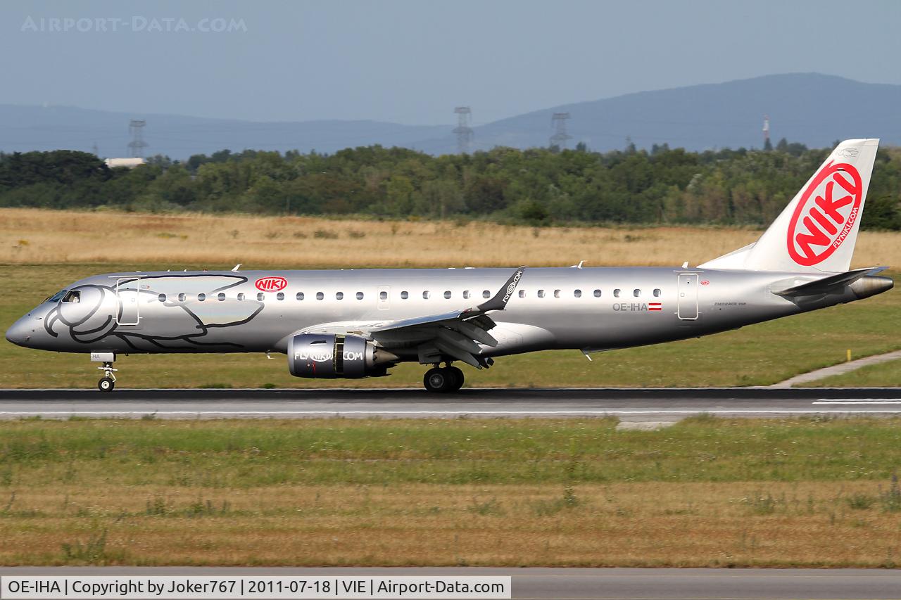 OE-IHA, 2009 Embraer 190LR (ERJ-190-100LR) C/N 19000285, NIKI