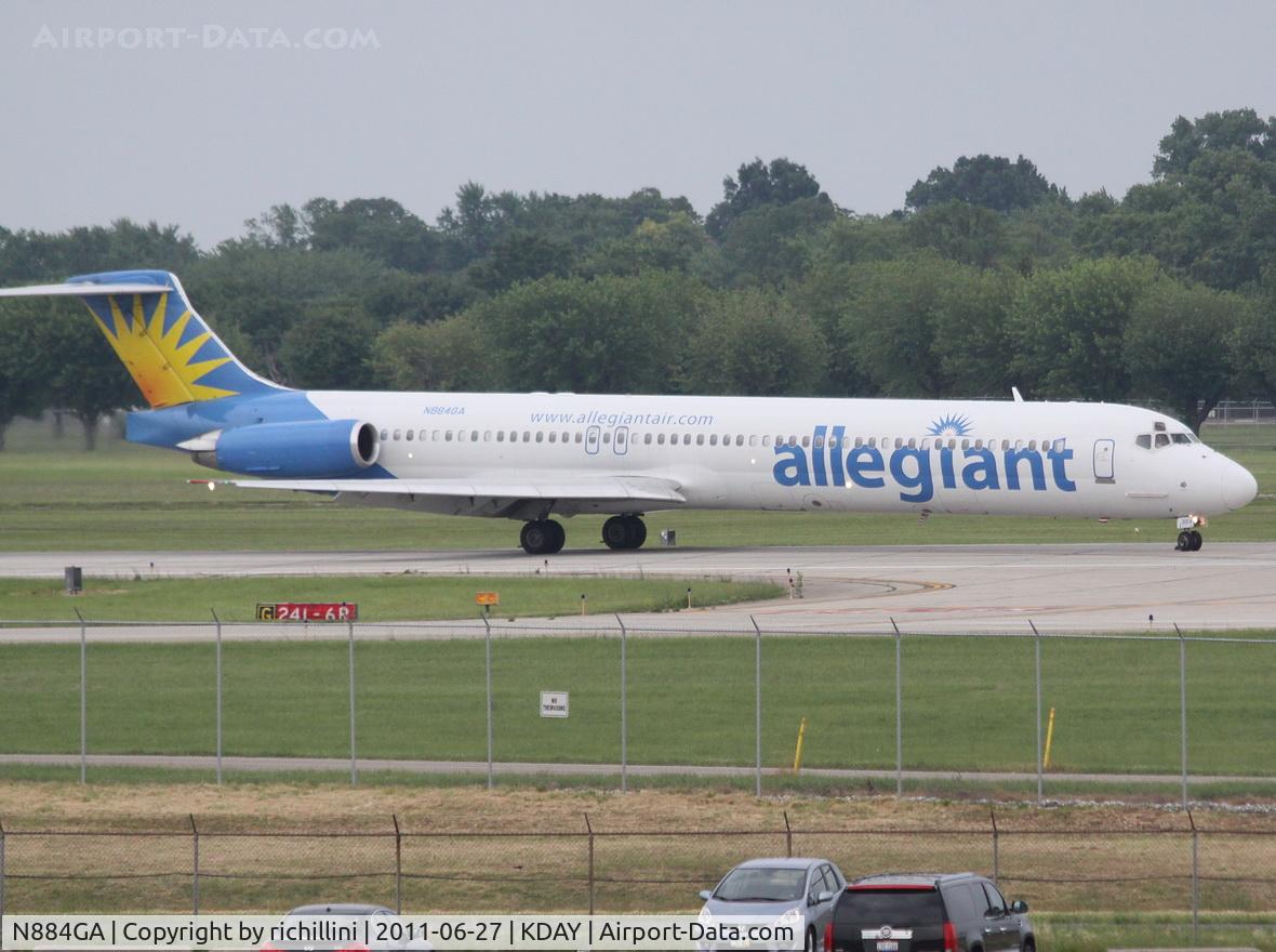 N884GA, 1987 McDonnell Douglas MD-83 (DC-9-83) C/N 49401, Allegiant Air arriving for a Harrah Casino charter