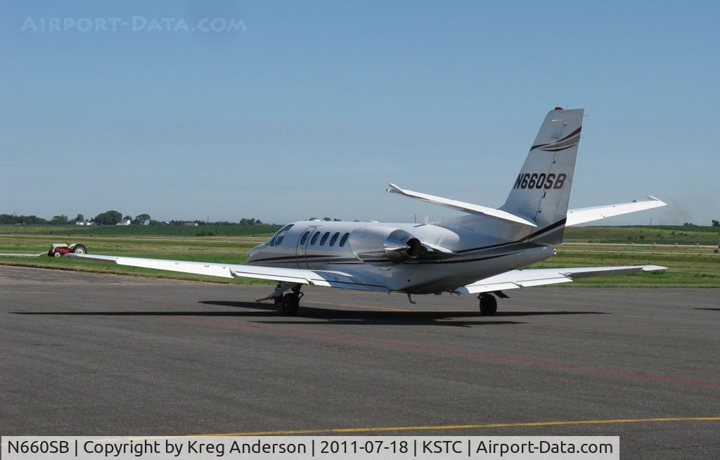 N660SB, 1997 Cessna 560 Citation V C/N 560-0433, Cessna 560 Excel on the ramp.