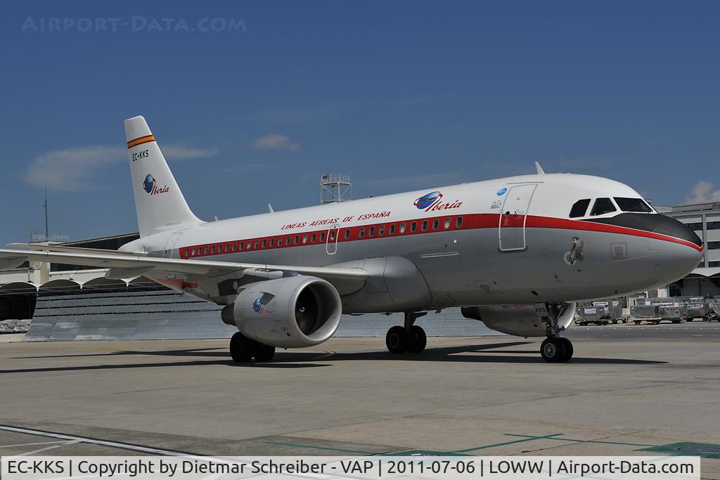 EC-KKS, 2007 Airbus A319-111 C/N 3320, Iberia Airbus 319