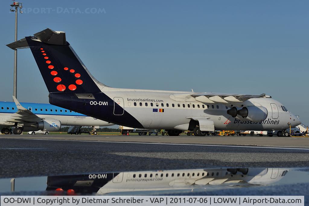 OO-DWI, 1999 British Aerospace Avro 146-RJ100 C/N E3342, Brussels Airlines Bae146