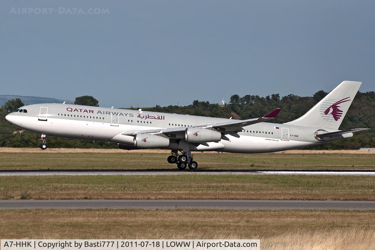 A7-HHK, 1993 Airbus A340-211 C/N 026, A7-HHK @VIE
