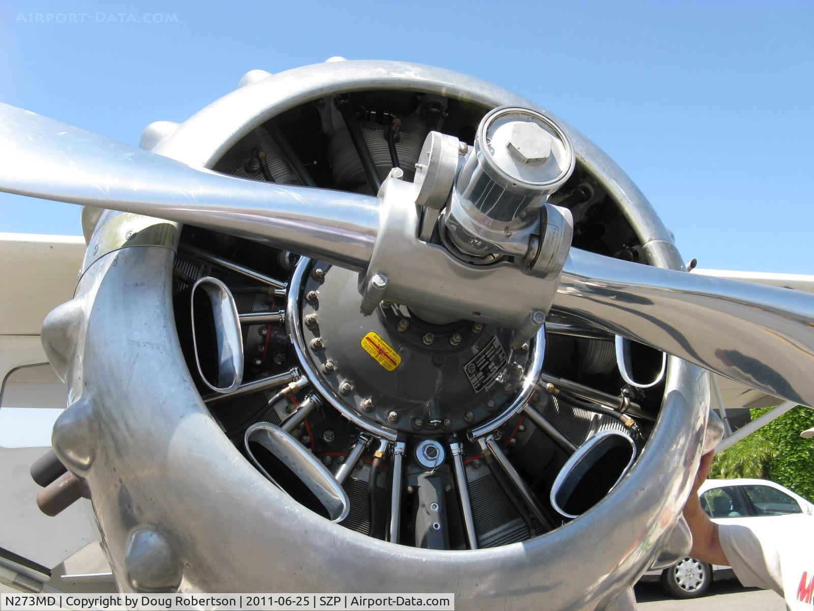 N273MD, 2008 Dickenson Howard DGA-21 (Replicate) C/N 001, 2008 Dickenson HOWARD DGA-21 'Mr. Dickenson', P&W R-1340-57 WASP 600 Hp radial engine with beautiful bump-formed cowl, at 2011 Bucker National Fly-In