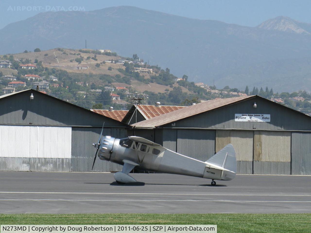 N273MD, 2008 Dickenson Howard DGA-21 (Replicate) C/N 001, 2008 Dickenson HOWARD DGA-21 'Mr. Dickenson', P&W R-1340-57 WASP 600 Hp, taxi