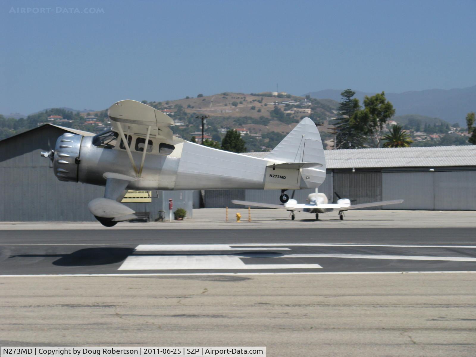 N273MD, 2008 Dickenson Howard DGA-21 (Replicate) C/N 001, 2008 Dickenson HOWARD DGA-21 'Mr. Dickenson', P&W R-1340-57 WASP 600 Hp, landing Rwy 22