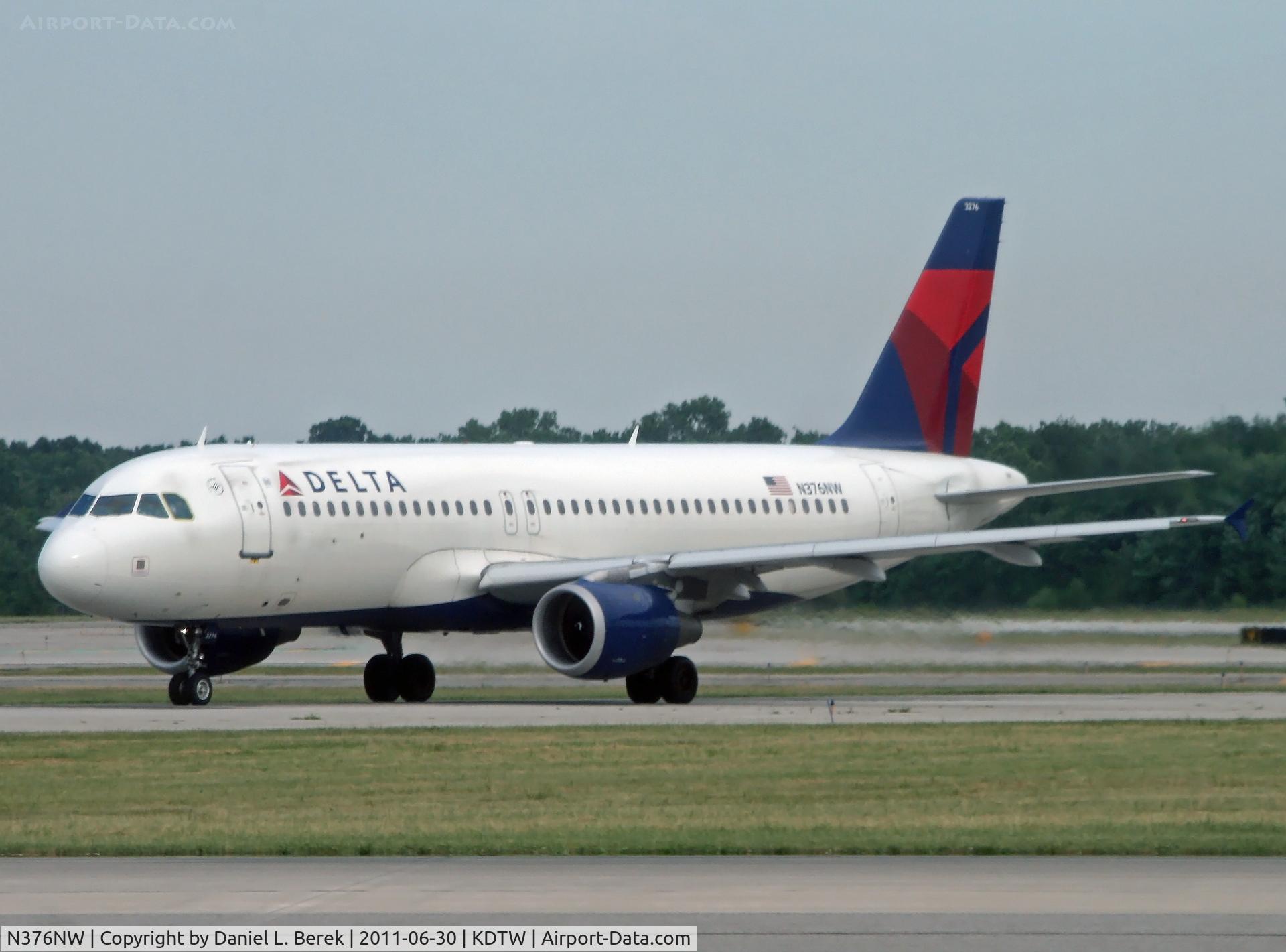 N376NW, 2002 Airbus A320-212 C/N 1812, Formerly flying for Northwest, this Airbus arrives in familiar territory.
