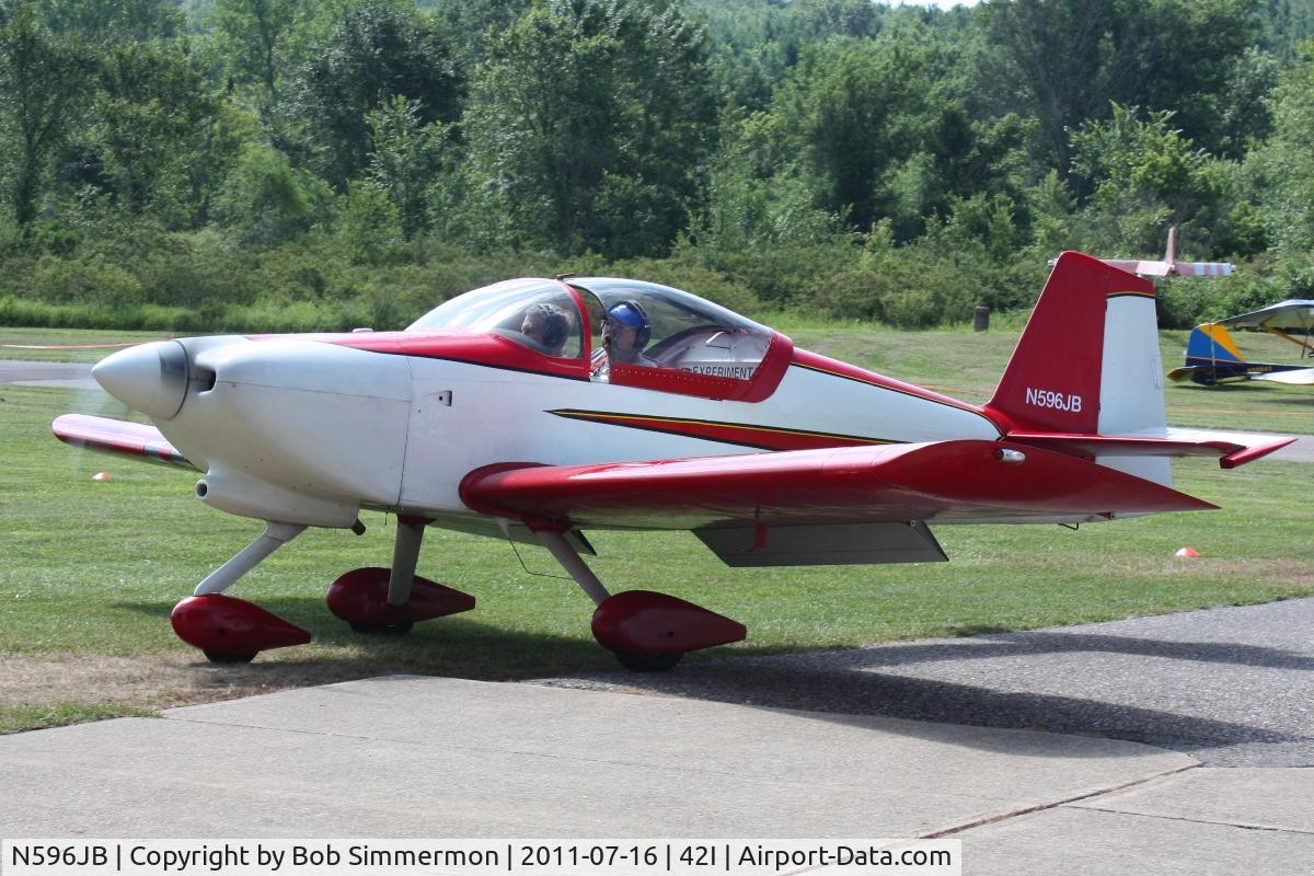 N596JB, 2000 Vans RV-6A C/N 24723, Arriving at the EAA fly-in at Parr Field - Zanesville, Ohio