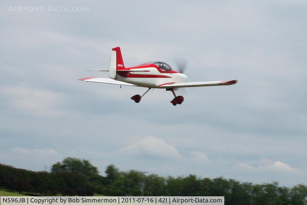 N596JB, 2000 Vans RV-6A C/N 24723, Departing the EAA fly-in at Parr Field - Zanesville, Ohio