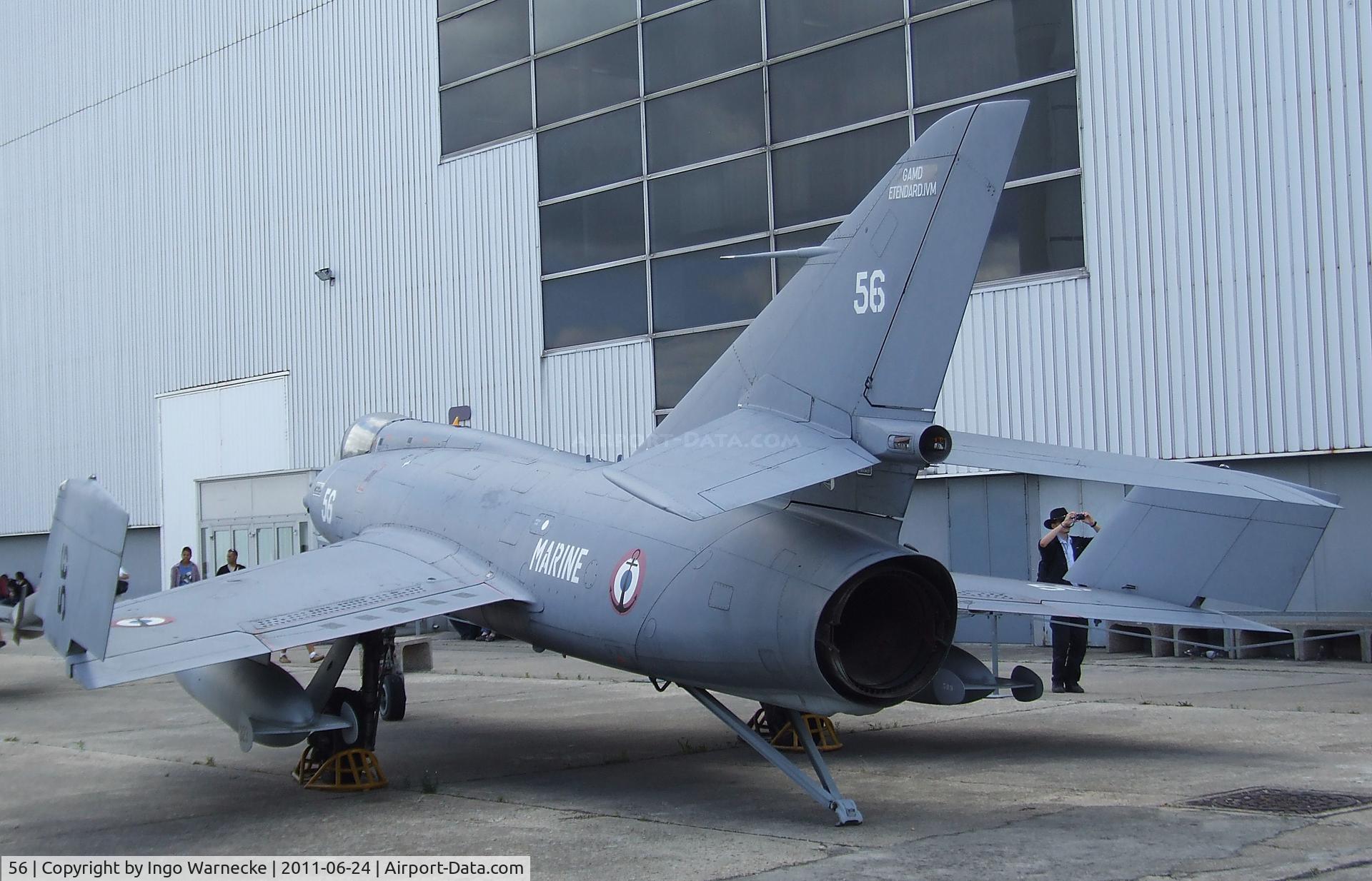 56, Dassault Etendard IV.M C/N 56, Dassault Etendard IV M at the Musee de l'Air, Paris/Le Bourget