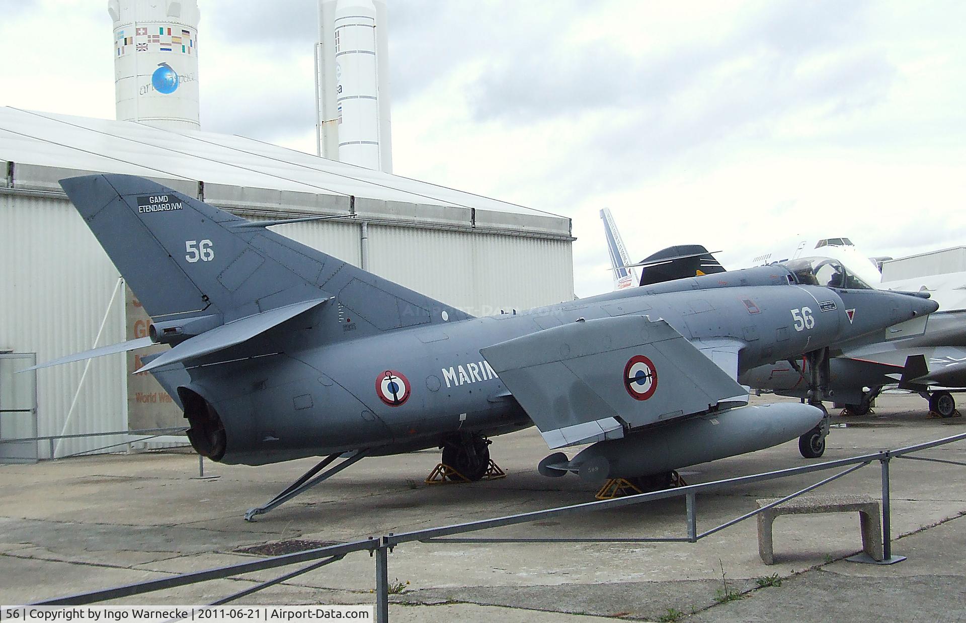 56, Dassault Etendard IV.M C/N 56, Dassault Etendard IV M at the Musee de l'Air, Paris/Le Bourget