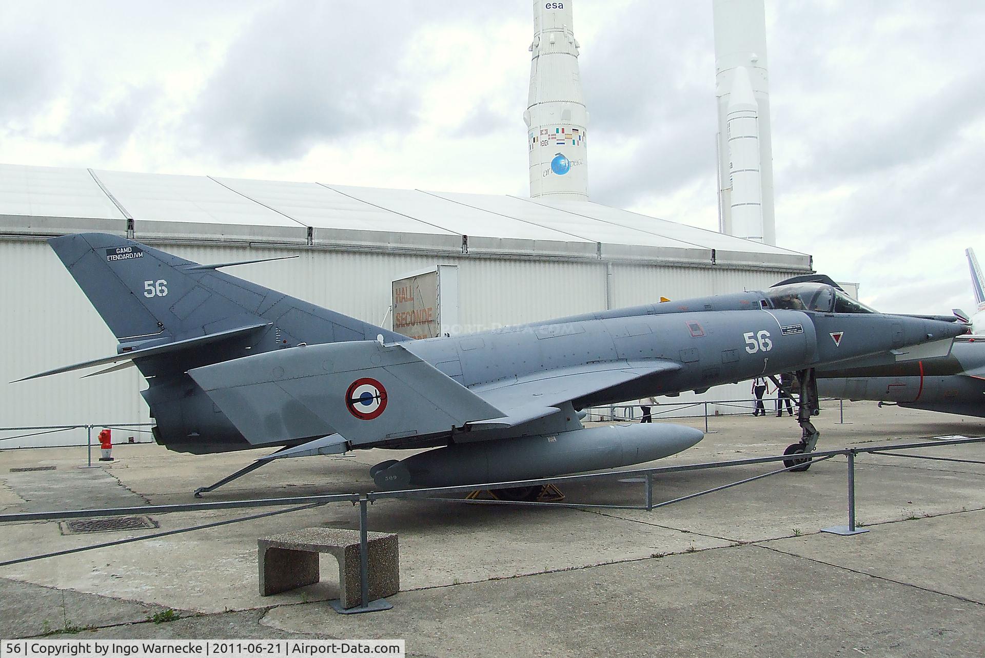 56, Dassault Etendard IV.M C/N 56, Dassault Etendard IV M at the Musee de l'Air, Paris/Le Bourget