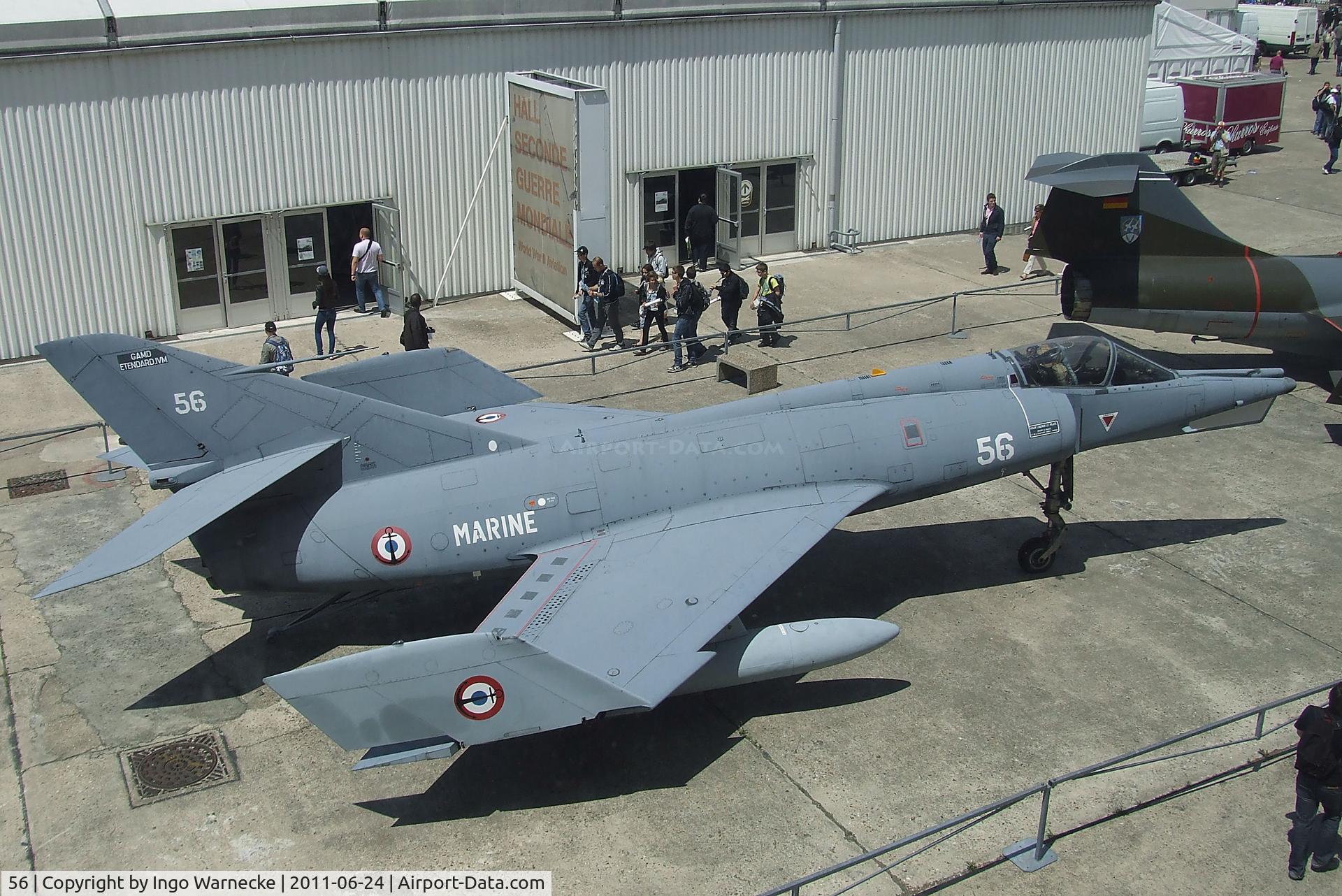 56, Dassault Etendard IV.M C/N 56, Dassault Etendard IV M at the Musee de l'Air, Paris/Le Bourget