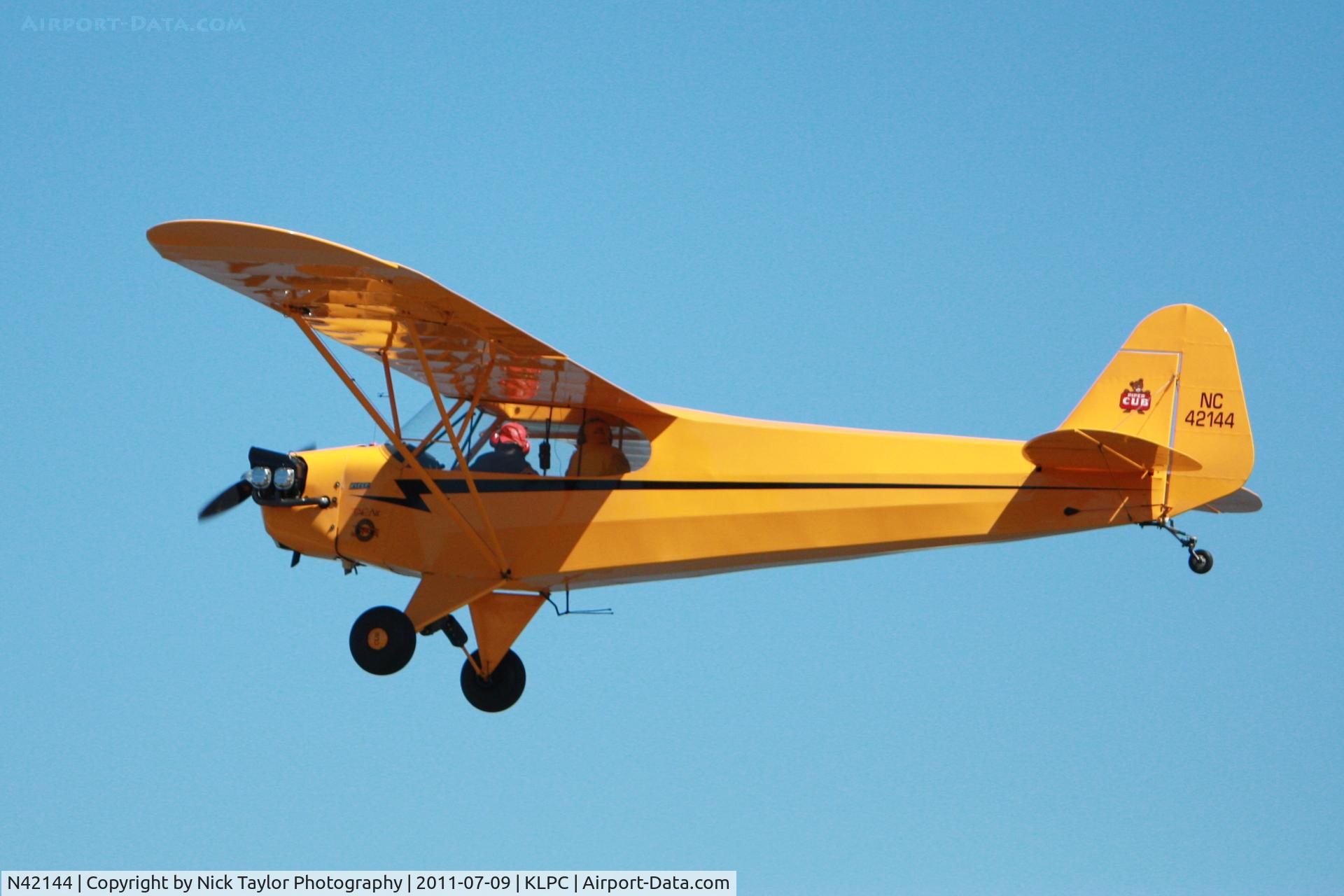 N42144, 1947 Piper J3C-65 Cub Cub C/N 14373, Lompoc Piper Cub Fly-in 2011