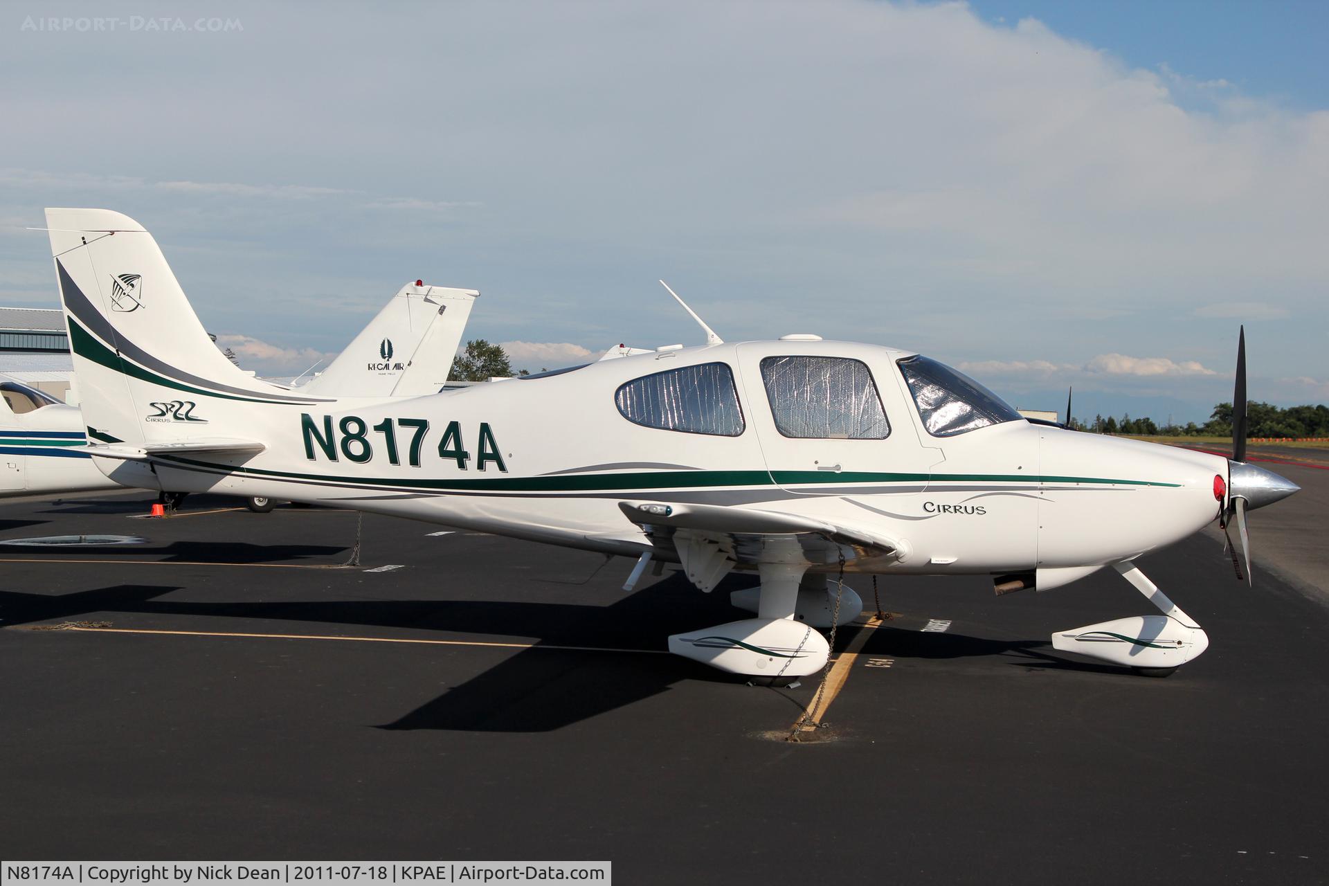 N8174A, 2003 Cirrus SR22 C/N 0721, KPAE/PAE