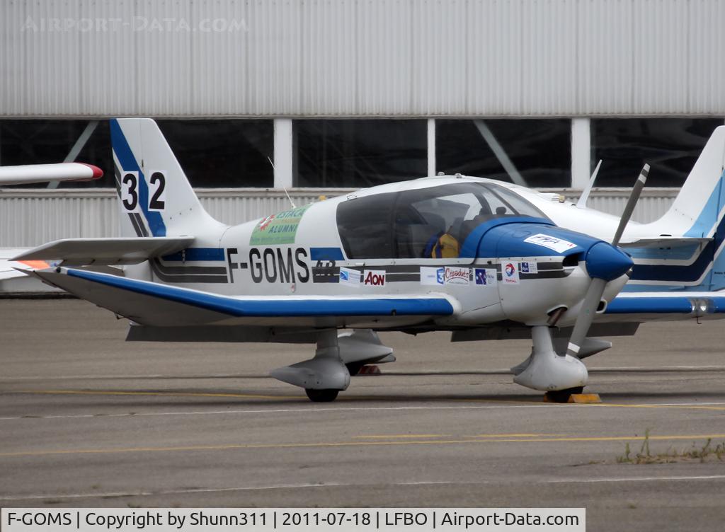 F-GOMS, Robin DR-400-120 Dauphin 2+2 C/N 2316, Parked... Participant of the Young French Pilot Tour 2011