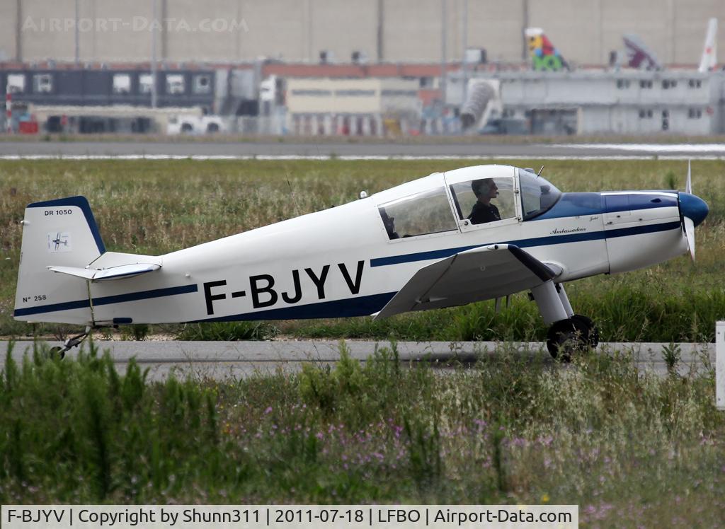 F-BJYV, Jodel DR.1050 C/N 258, Taxiing to the General Aviation area... Participant of the Young French Pilot Tour 2011