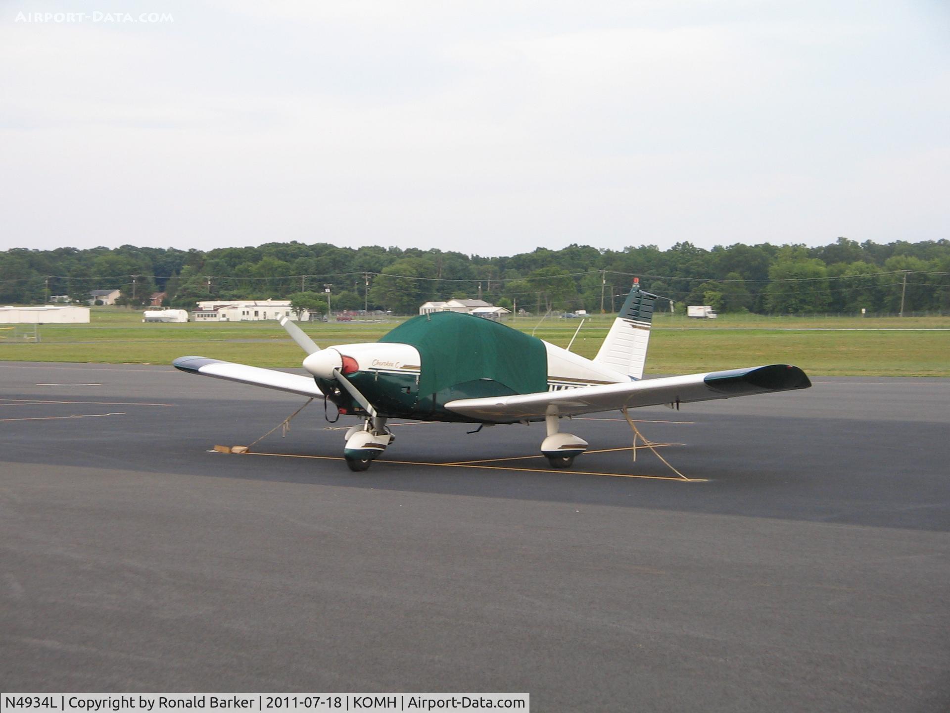 N4934L, 1967 Piper PA-28-180 C/N 28-4302, Orange