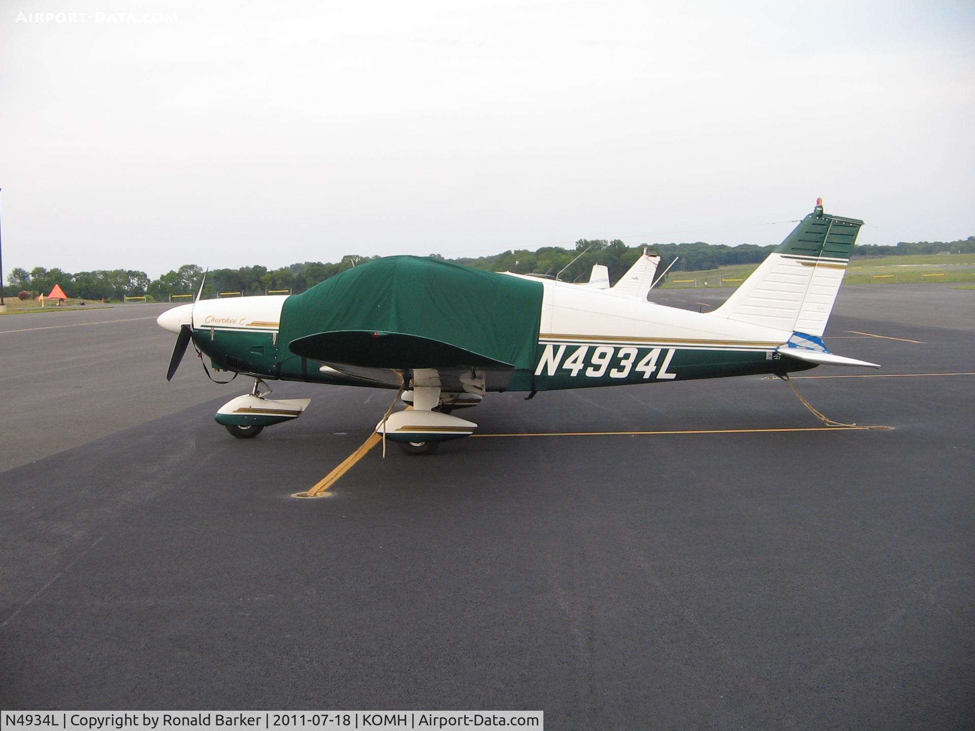 N4934L, 1967 Piper PA-28-180 C/N 28-4302, Orange