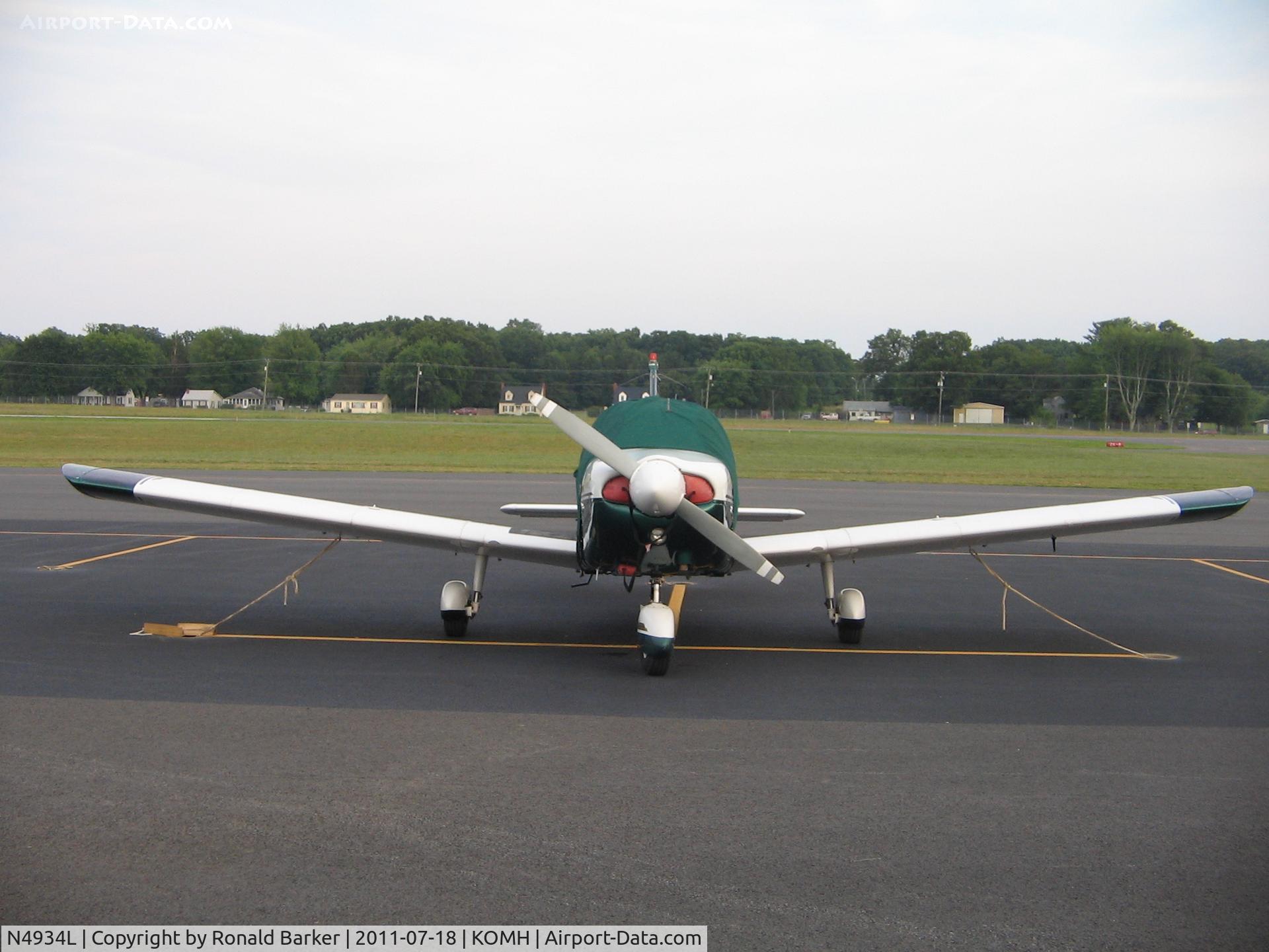 N4934L, 1967 Piper PA-28-180 C/N 28-4302, Orange