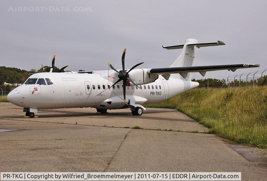 PR-TKG, 1999 ATR 42-500 C/N 581, Will go to TRIP, Brasil.
Ex D-BPPP, ex Eurowings, ex Contact Air (Lufthansa Regional).