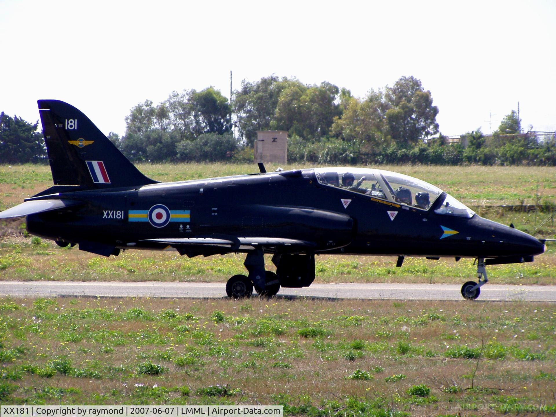 XX181, 1977 Hawker Siddeley Hawk T.1 C/N 028/312028, Hawk T1 XX181 208Sqd RAF