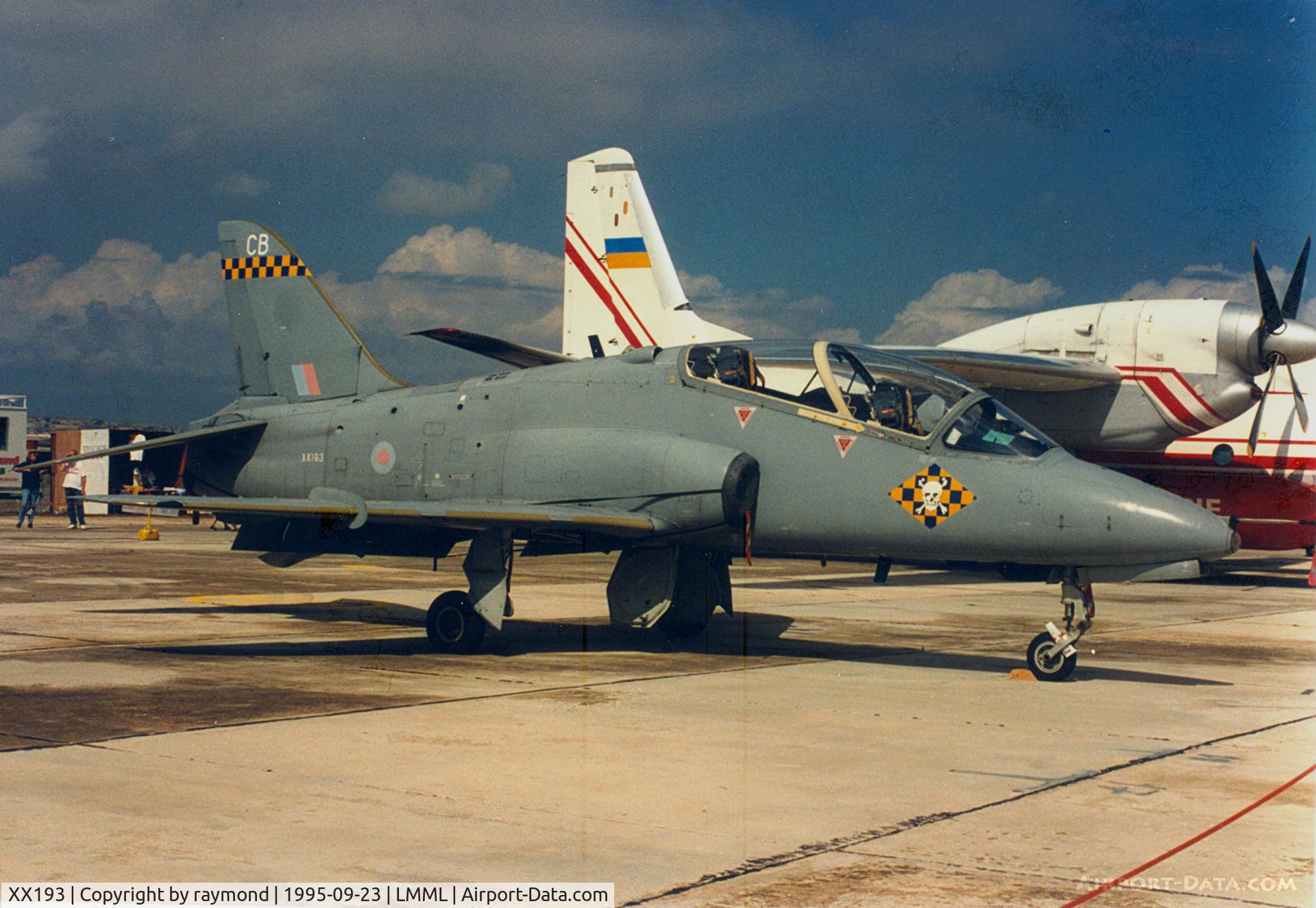 XX193, 1978 Hawker Siddeley Hawk T.1A C/N 040/312040, Hawk T1A XX193/CB 100Sqd RAF