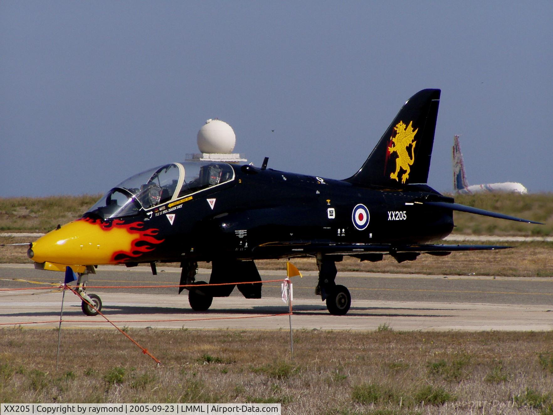 XX205, 1978 Hawker Siddeley Hawk T.1A C/N 052/312052, Hawk T1A XX205 19Sqd RAF