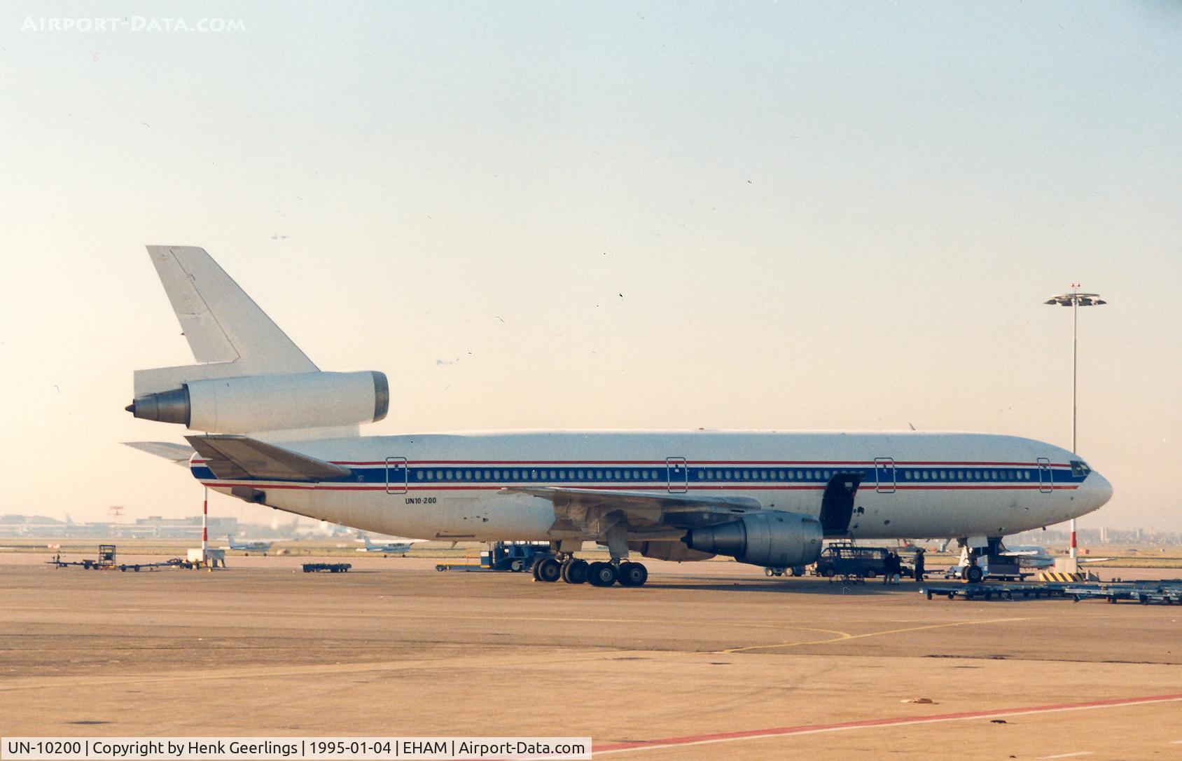UN-10200, 1973 McDonnell Douglas DC-10-30CF C/N 46891, Av com. On mar 23 '95 rereg as RA-10200

Photo taken by Martijn Geerlings