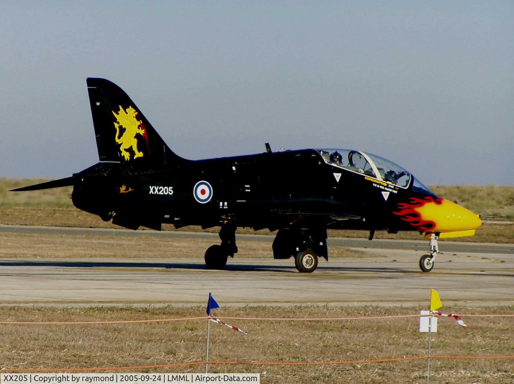 XX205, 1978 Hawker Siddeley Hawk T.1A C/N 052/312052, Hawk T1A XX205 19Sqd RAF