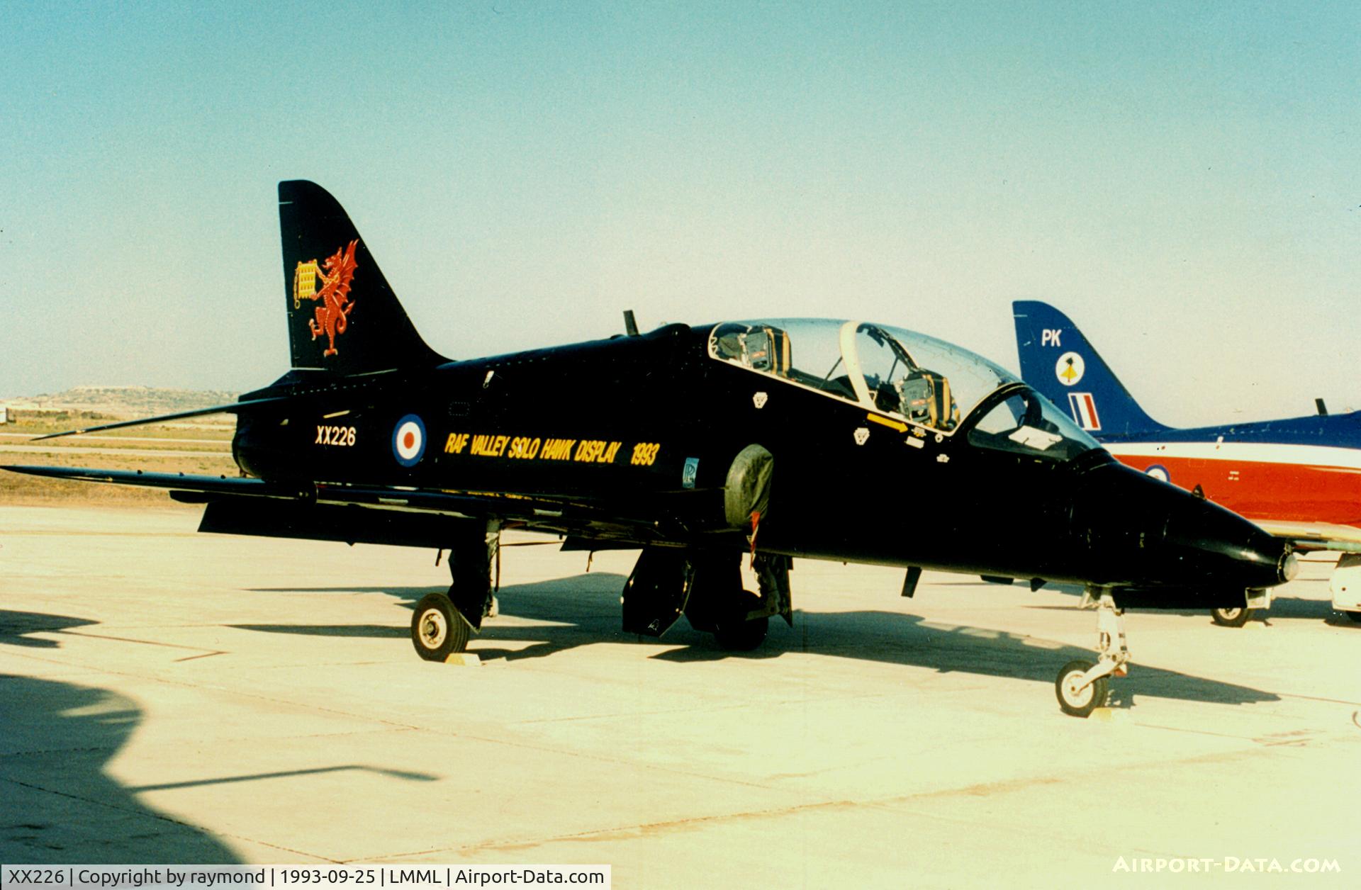 XX226, 1978 Hawker Siddeley Hawk T.1 C/N 062/312062, Hawk T1 XX226 CFS RAF
