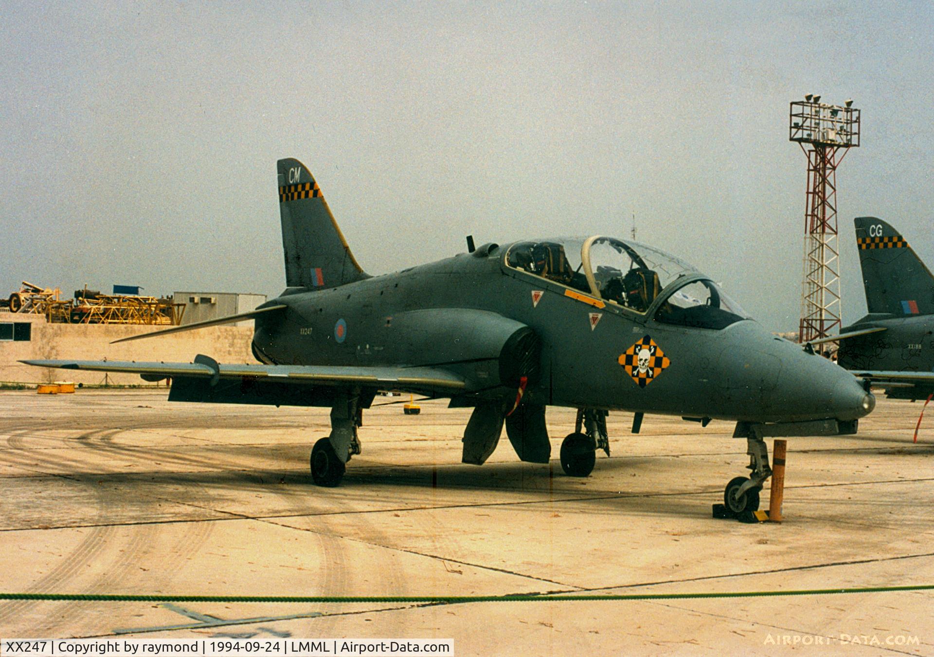 XX247, 1978 Hawker Siddeley Hawk T.1A C/N 083/312083, Hawk T1A XX247/CM 100Sqd RAF