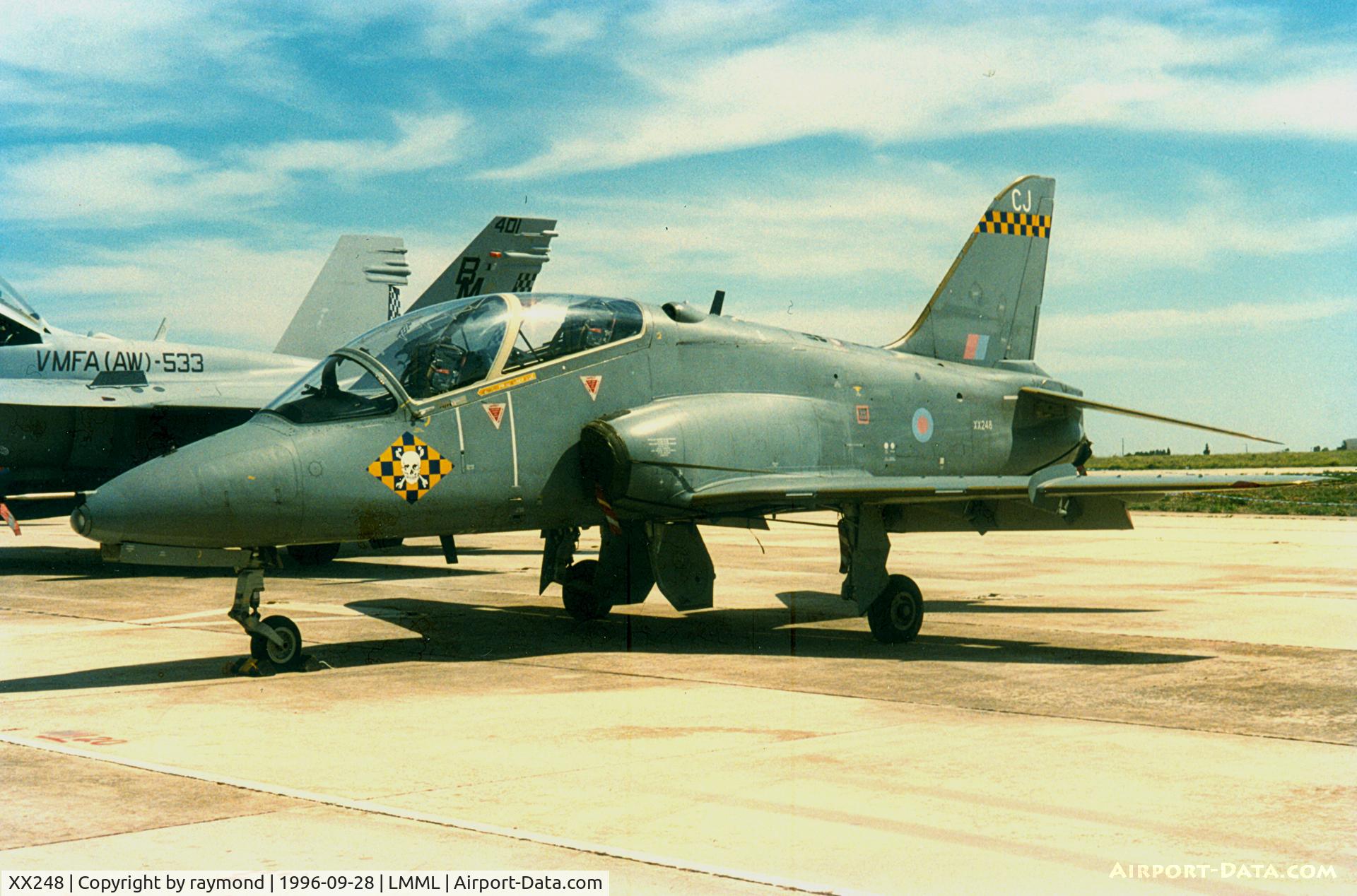 XX248, 1978 Hawker Siddeley Hawk T.1A C/N 084/312084, Hawk T1A XX248/CJ 100Sqd RAF