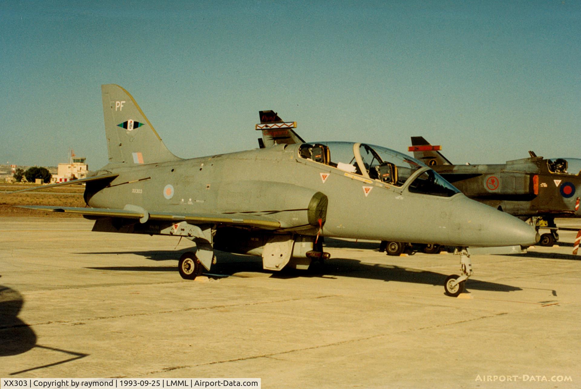 XX303, 1980 Hawker Siddeley Hawk T.1A C/N 137/312128, Hawk T1 XX303/PF CFS RAF