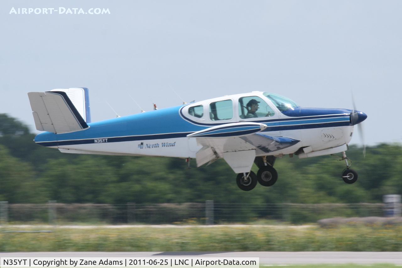 N35YT, Beech F35 Bonanza C/N D4058, At the Lancaster Airport Open House