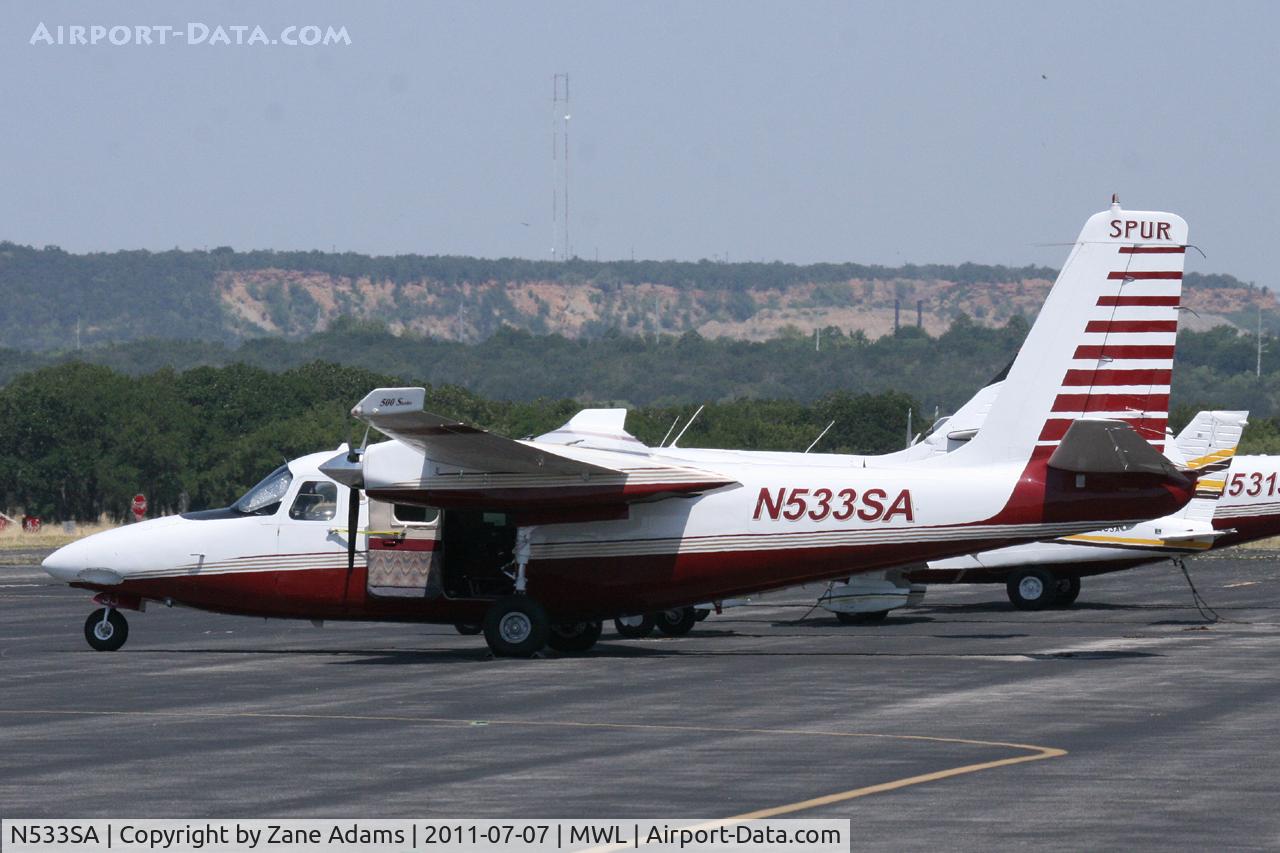 N533SA, 1968 Aero Commander 500 S C/N 1786-9, Air Attack aircraft at Mineral Wells