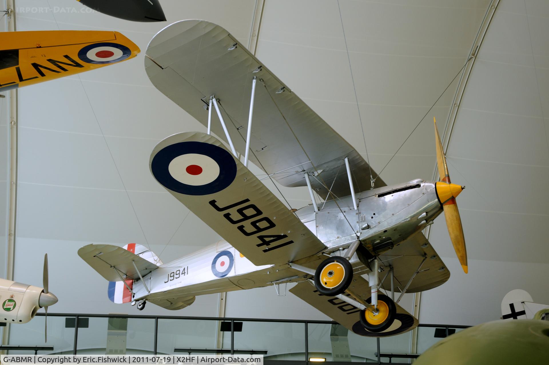 G-ABMR, 1931 Hawker Hart C/N HH1, J9941 looking immaculate at the RAF Museum, Hendon, London