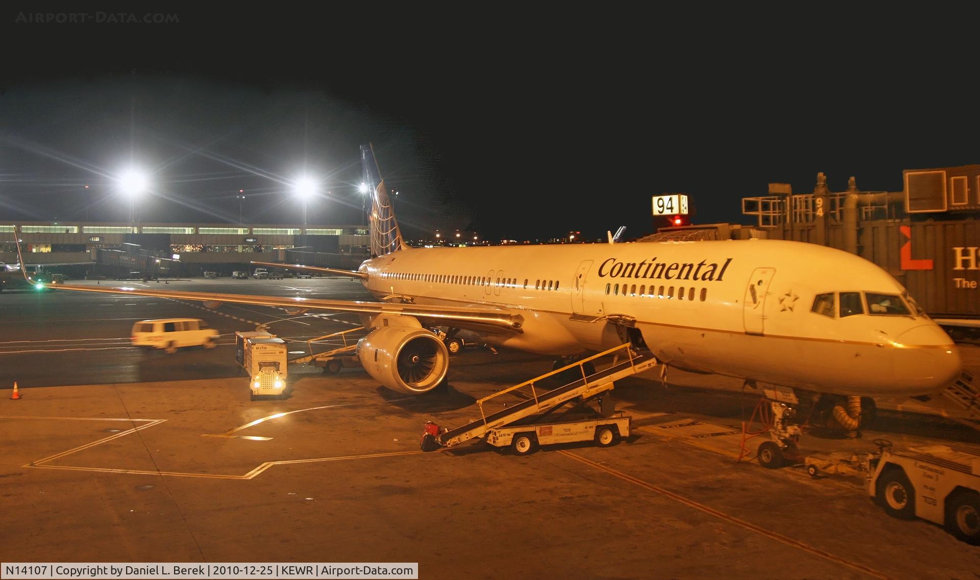 N14107, 1994 Boeing 757-224 C/N 27297, This Boeing 757 is getting ready for a trans-Atlantic trip to Madrid.
