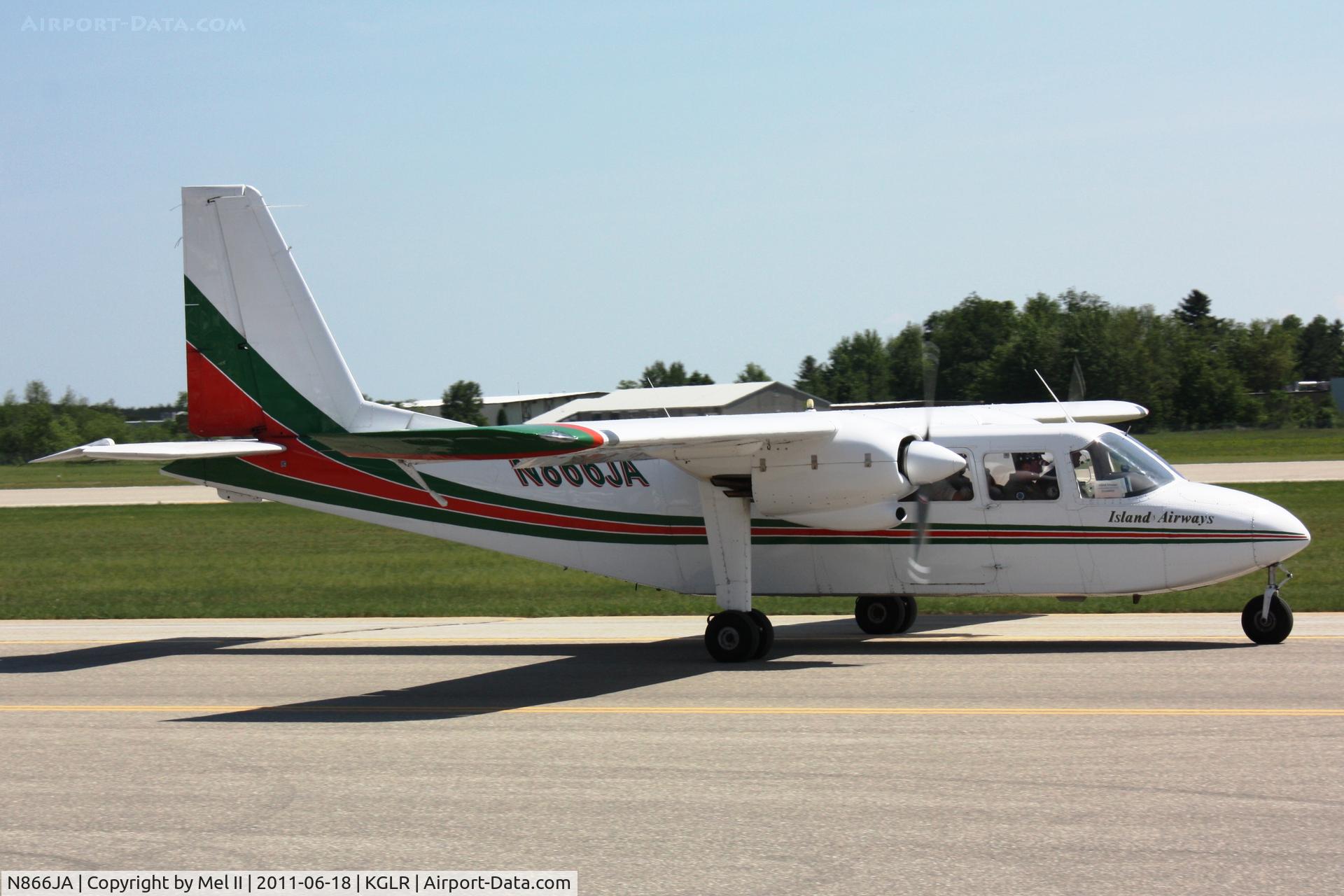 N866JA, 1970 Britten-Norman BN-2A Islander C/N 185, 2011 Wings Over Gaylord Air Show